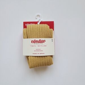 Condor Mustard Ribbed Tights